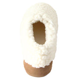 Polar Feet Women's Perfect Mocs in White Berber Back View