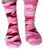 Polar Feet Fleece Socks - Pink Camo