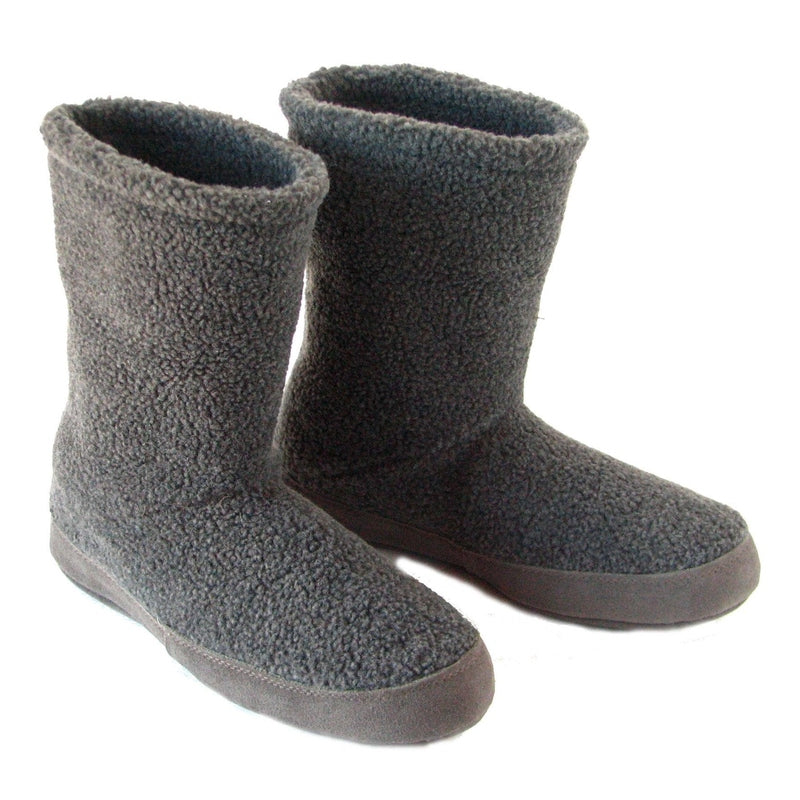 Polar Feet Men's Snugs Slippers in Grey Berber