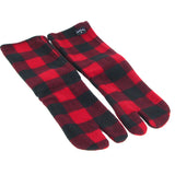 Polar Feet Fleece Tabi Socks - Lumberjack