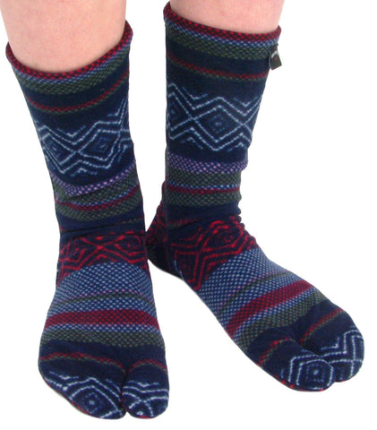 Fleece Tabi Socks, Flip flop Sandal Socks