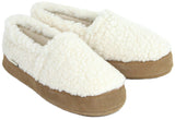 Polar Feet Women's Perfect Mocs in White Berber