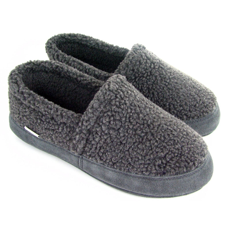 Polar Feet Women's Perfect Mocs in Grey Berber