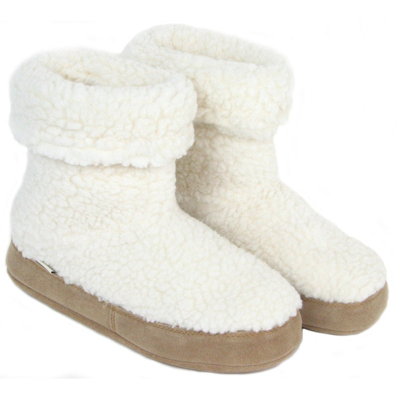 Polar Feet Women's Snugs - White Berber