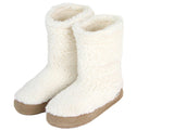Polar Feet Women's Snugs Slippers in White Berber