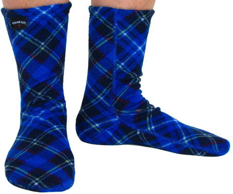 Polar Feet Adult Socks - Blue Argyle