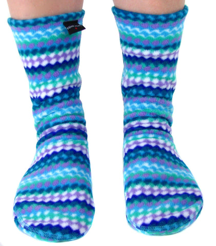 Kids' Fleece Socks - Ripple