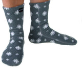 Polar Feet Adult Fleece Socks - Snow