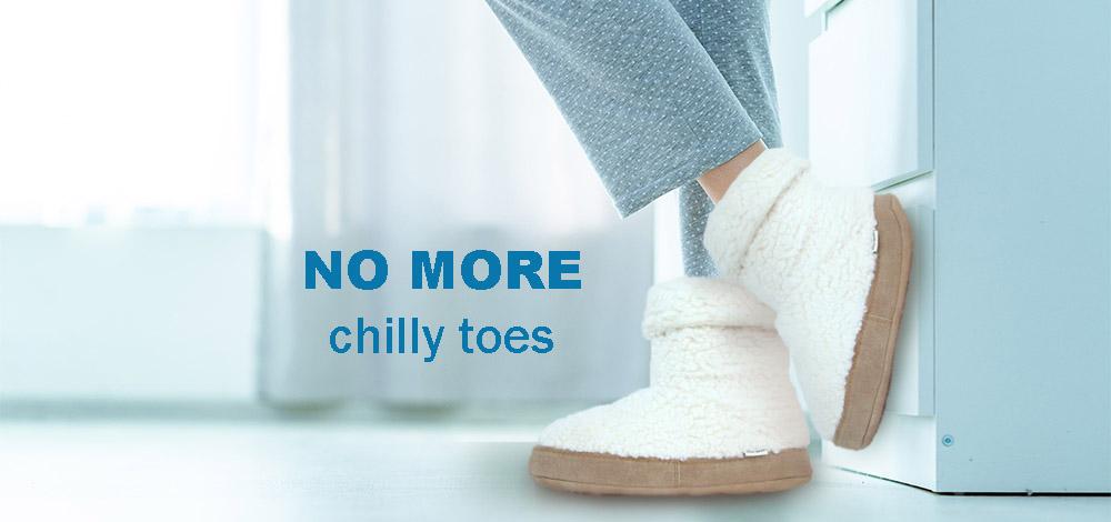 Polar Feet womens warm fleece slippers over the ankle