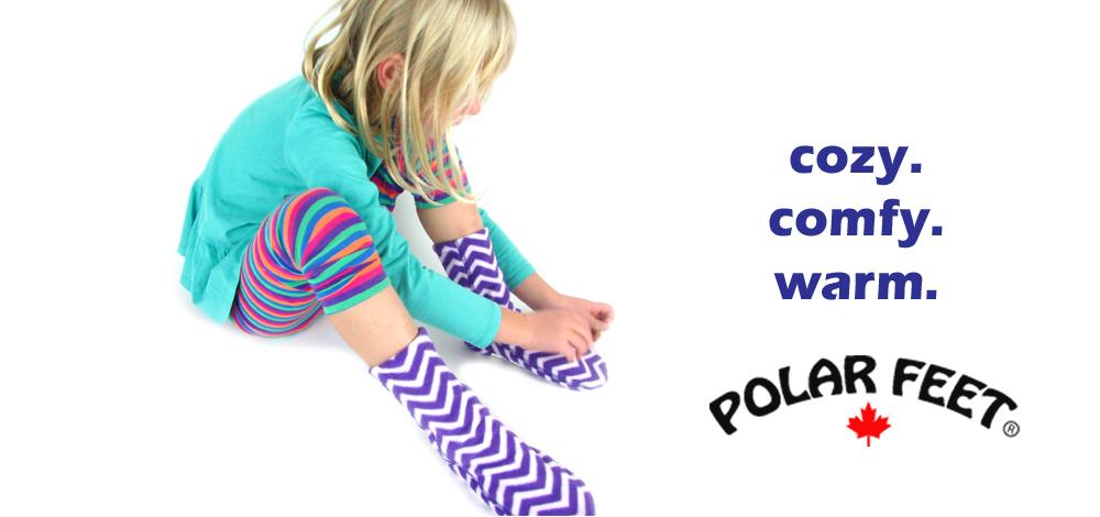 Polar Feet kids fleece socks girls boys best gift